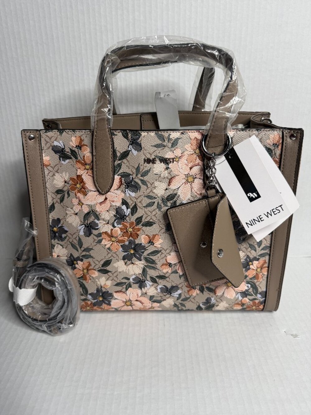 Nine West Candance Monterose Logo Floral Carryall